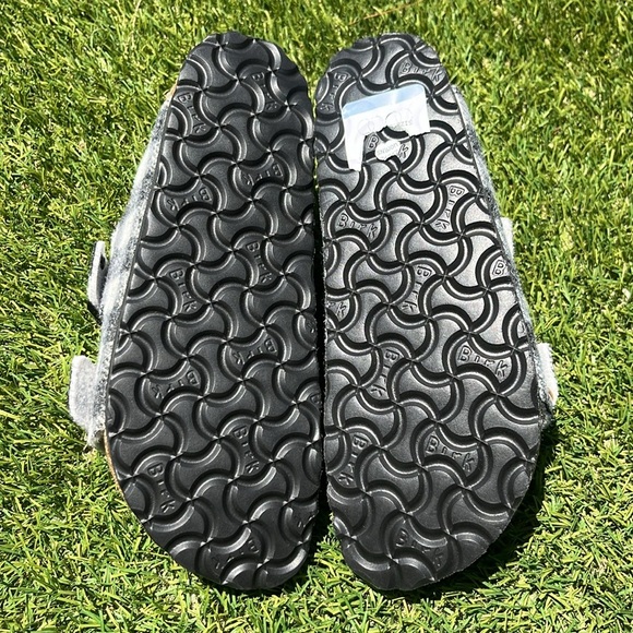 NWT BIRKENSTOCK Arizona Shearling Plaid Sandals - Picture 12 of 12